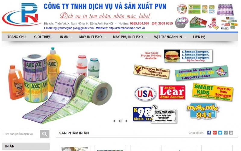 Website của Công Ty TNHH Thương Mại Và Dịch Vụ PVN