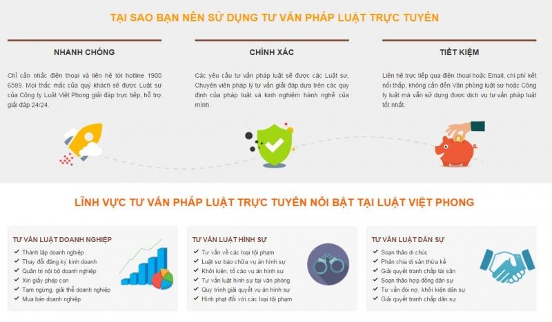 Nhanh chóng, chính xác và tiết kiệm là 3 tiêu chí đầu tiên của công ty TNHH tư vấn luật Việt Phong