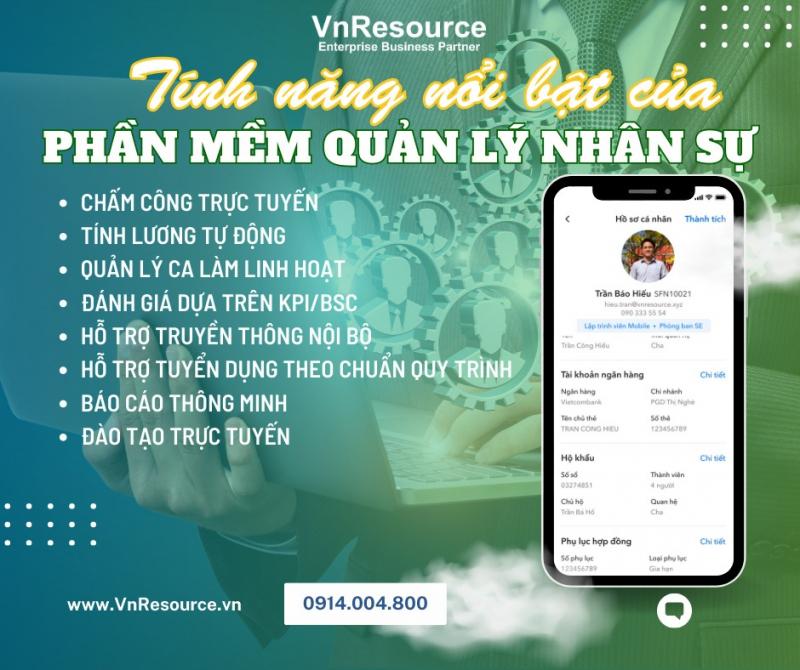 Tính năng nổi bật của phần mềm quản lý nhân sự