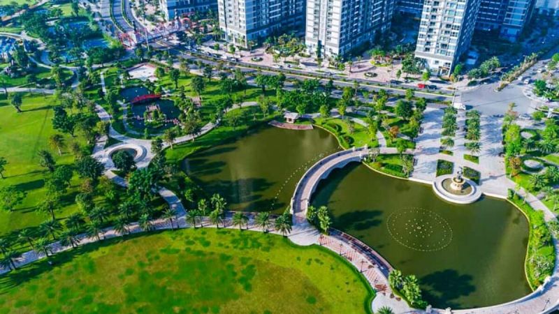 Công viên Landmark 81 buổi sáng