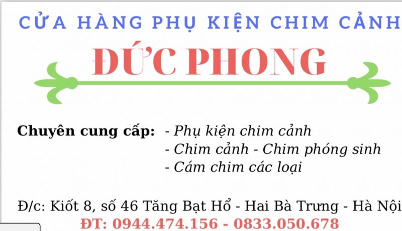 Của Hàng Chim Cảnh Đức Phong