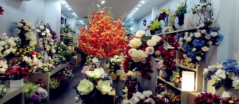 Không gian tại cửa hàng hoa giả Hải Phòng