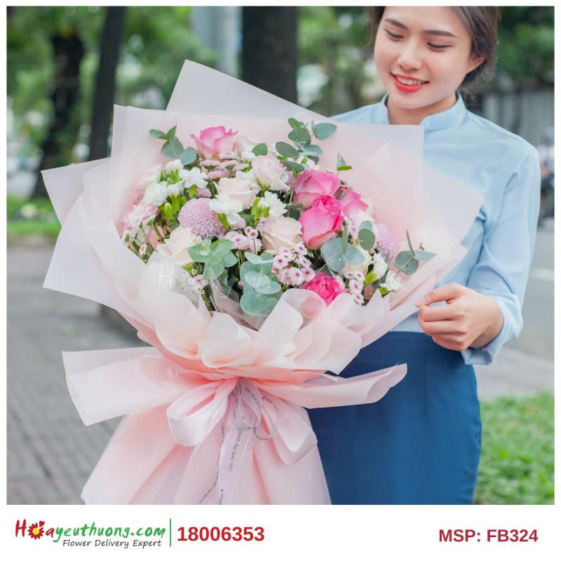 luôn chọn những bông hoa tươi nhất và sáng tạo lên những mẫu hoa tuyệt vời để chuyển đến người thân yêu của bạn cùng với những lời chúc tốt đẹp