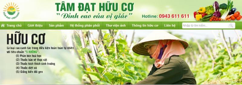 Cửa hàng rau sạch Tâm Đạt