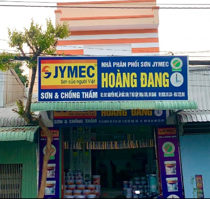 Cửa hàng - Nhà phân phối sơn Hoàng Đang là đại lý cung cấp chính thức sơn Jymec ở địa bàn khu vực