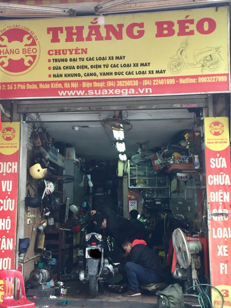 Cửa hàng sửa xe máy Thắng Béo