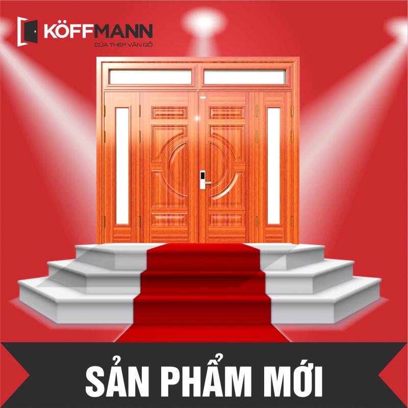 Cửa thép vân gỗ KoffMann