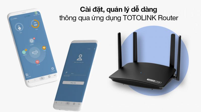 Cục phát wifi router wifi băng tần kép chuẩn AC 1200Mbps A720R Totolink