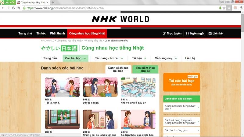 Cùng nhau học tiếng Nhật NHK