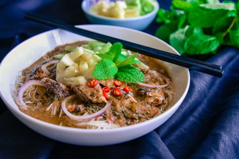 Curry laksa and Assam laksa