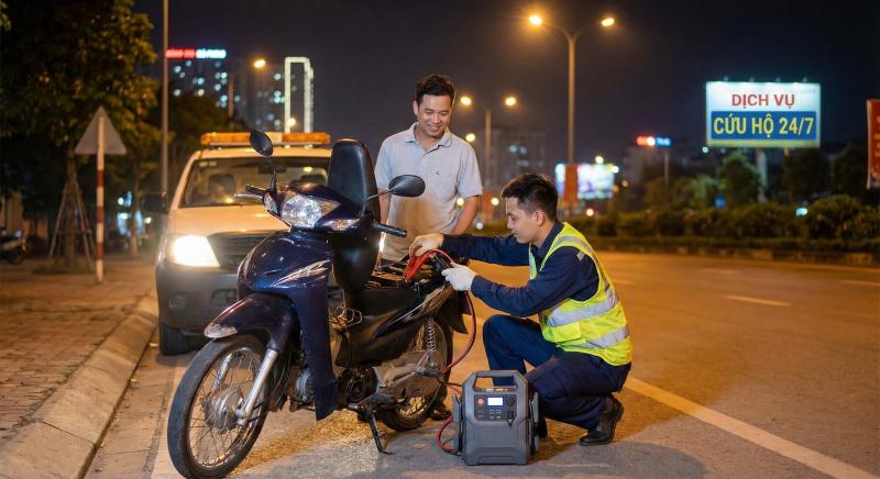 Cứu hộ xe máy - xe điện Đức Quảng