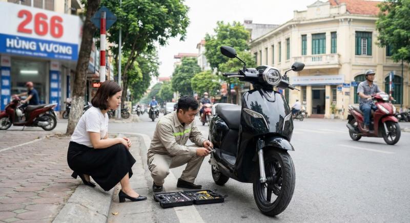 Cứu hộ xe máy - xe điện Đức Quảng