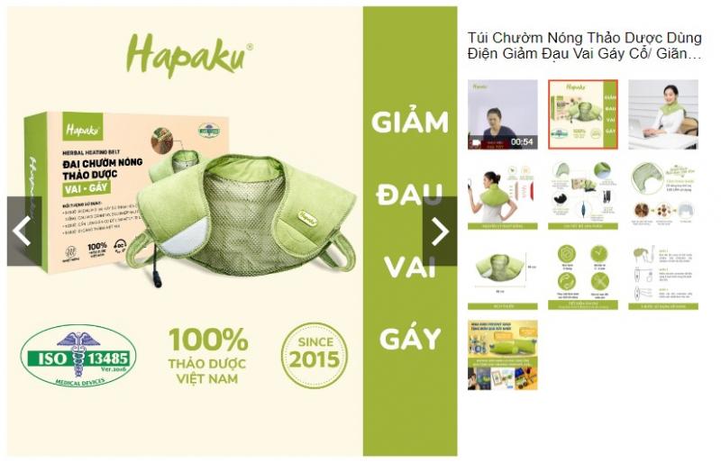 Đai chườm nóng thảo dược Hapaku