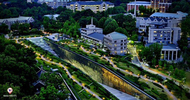 Khung cảnh tuyệt đẹp tại Đại học Kyung Hee