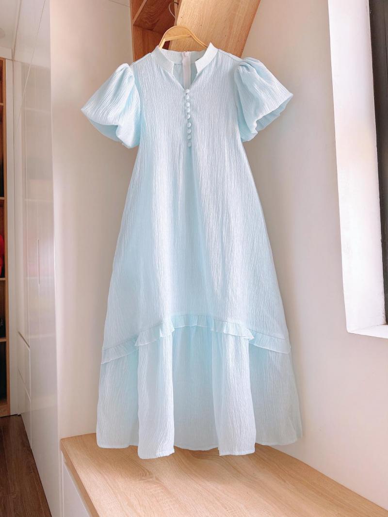 Váy bầu hai dây mặc ngủ mùa hè ở nhà lanh lụa MEYBE mát mẻ VN1 - Đầm bầu |  ThờiTrangNữ.vn