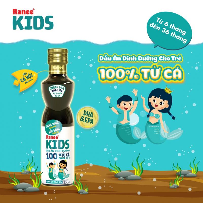 Dầu ăn cá hồi dinh dưỡng cho bé Ranee Kids