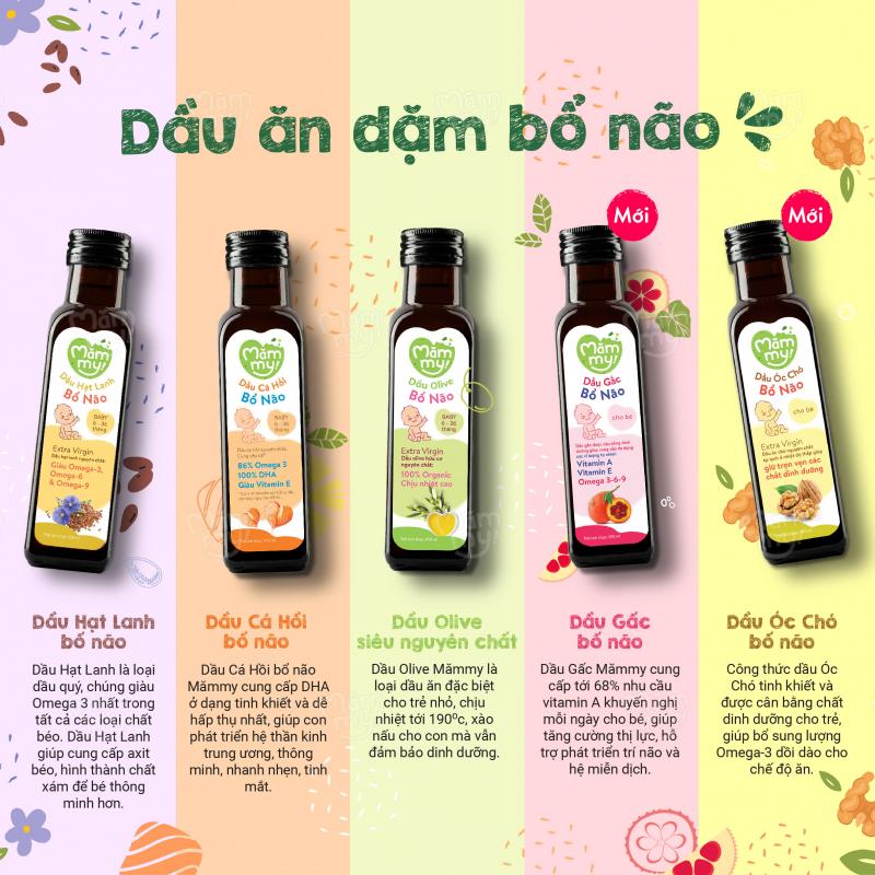 Dầu ăn dặm bổ não Mămmy
