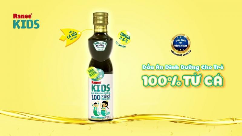 Dầu ăn dinh dưỡng cho trẻ 100% từ cá Ranee Kids