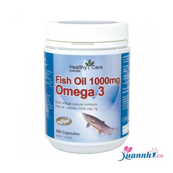 Dầu cá Fish Oil Healthy Care Omega 3 được chiết xuất từ cá nước lạnh và là nguồn giàu axit béo omega-3 Eicosapentaenoic Acid (EPA) và Docosahexaenoic Acid (DHA)