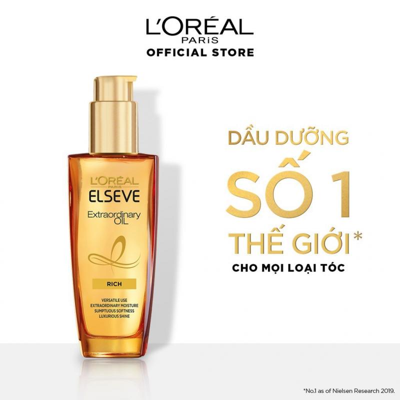 Dầu dưỡng chiết xuất tinh dầu hoa tự nhiên L'Oreal Paris Elseve Extraordinary Oil