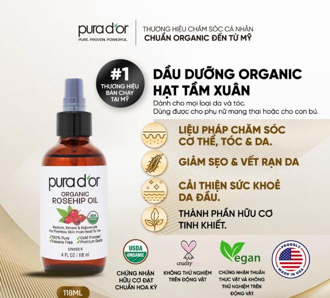 Dầu dưỡng hạt tầm xuân Rosehip Seed Oil