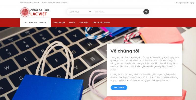 Cổng đấu giá Lạc Việt