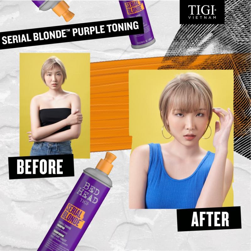 Dầu gội ánh tím dành cho tóc tẩy tông lạnh TIGI Bed Head Serial Blonde™ Purple Toning 13.53 US FL. OZ | 400ml