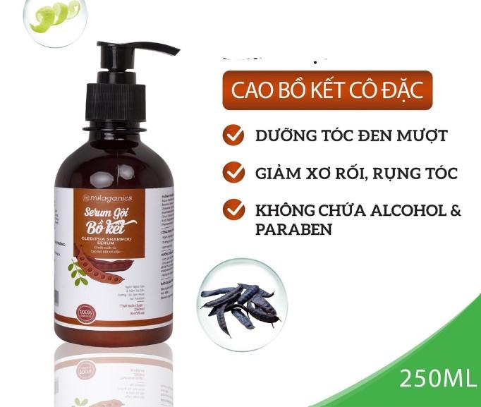 Dầu gội bồ kết cô đặc Milaganics