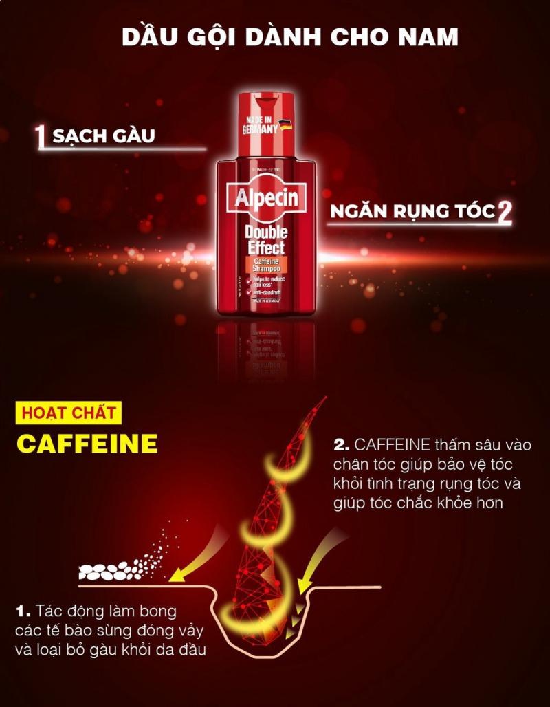 Dầu gội Caffeine Alpecin Double Effect