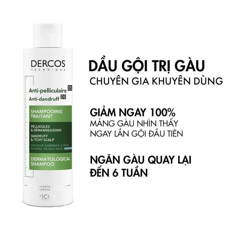 Dầu gội da đầu dầu Vichy Dercos Anti Dandruff Advanced Action Shampoo