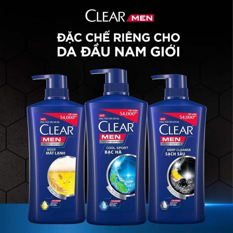 Dầu gội đầu Clear Men Deep Cleanse