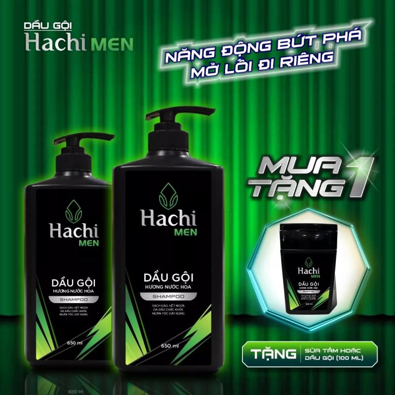 Dầu gội đầu nam Hachi Men hương nước hoa