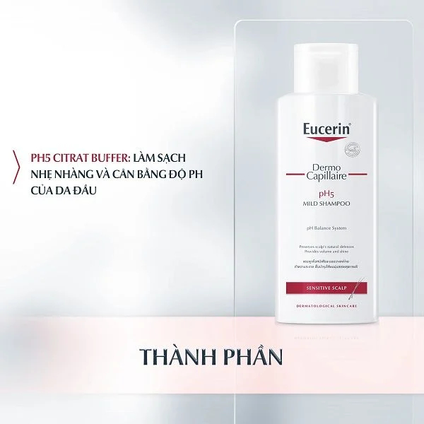 Dầu gội cho da đầu nhạy cảm Eucerin Demo Capillaire pH5 Mild