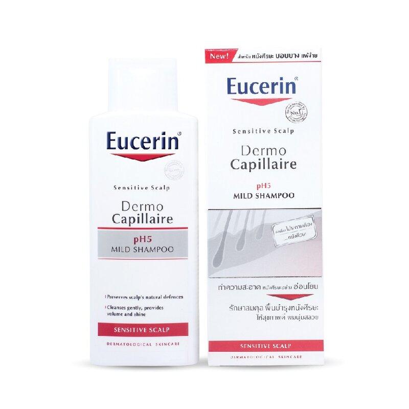 Dầu gội dịu nhẹ cho da đầu nhạy cảm Eucerin Dermo Capillaire pH5 Mild Shampoo