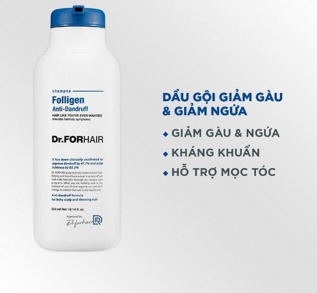 Dầu gội Dr.ForHair Folligen Anti-Dandruff Shampoo