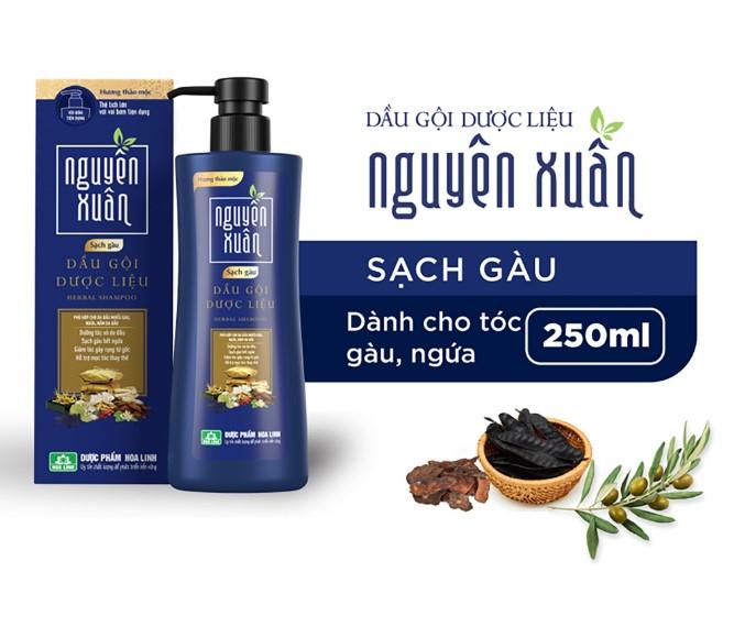 Dầu gội dược liệu Nguyên Xuân sạch gàu