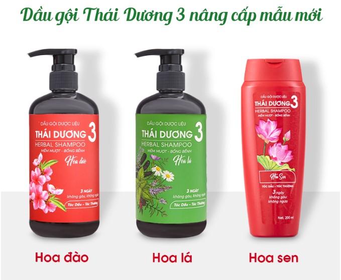 Dầu gội dược liệu Thái Dương 3 hương hoa lá tự nhiên