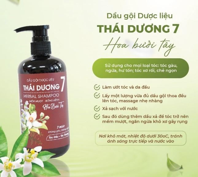 Dầu gội dược liệu Thái Dương 7