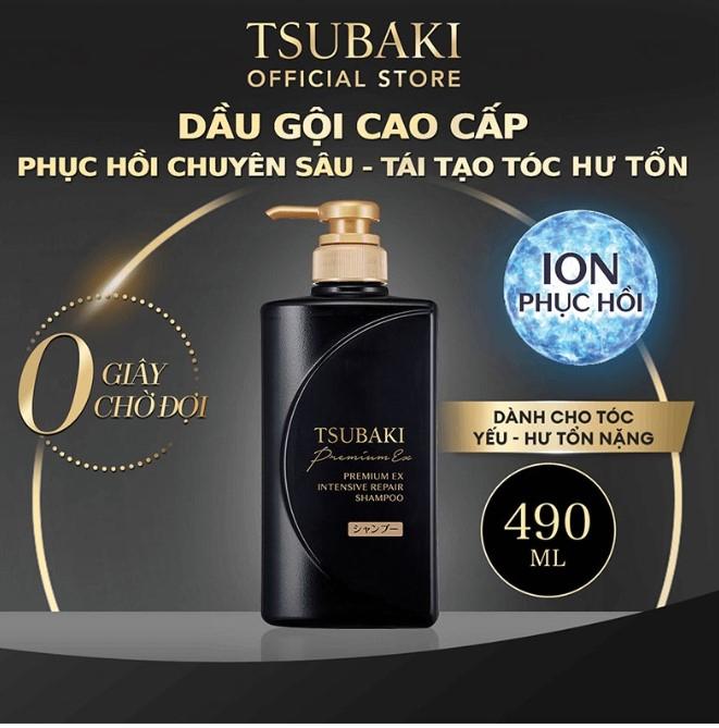 Dầu gội Tsubaki Premium EX Intensive Repair tạo bọt mịn