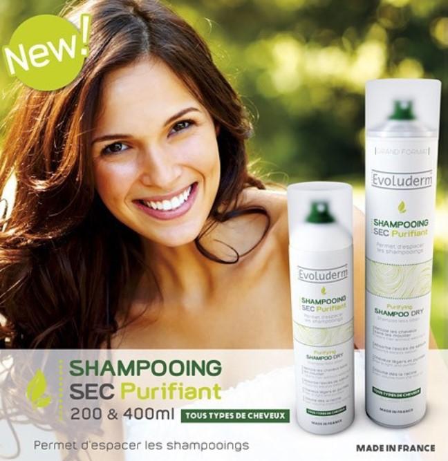 Dầu gội khô Evoluderm Shampooing Sec Purifiant