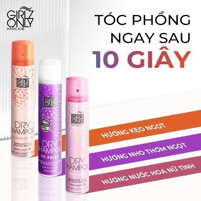 Dầu gội khô Girlz Only Dry Shampoo