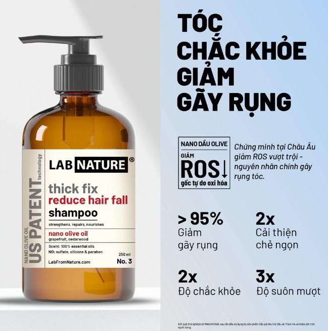 Dầu gội ngăn rụng tóc Wakamono Lab Nature No.3