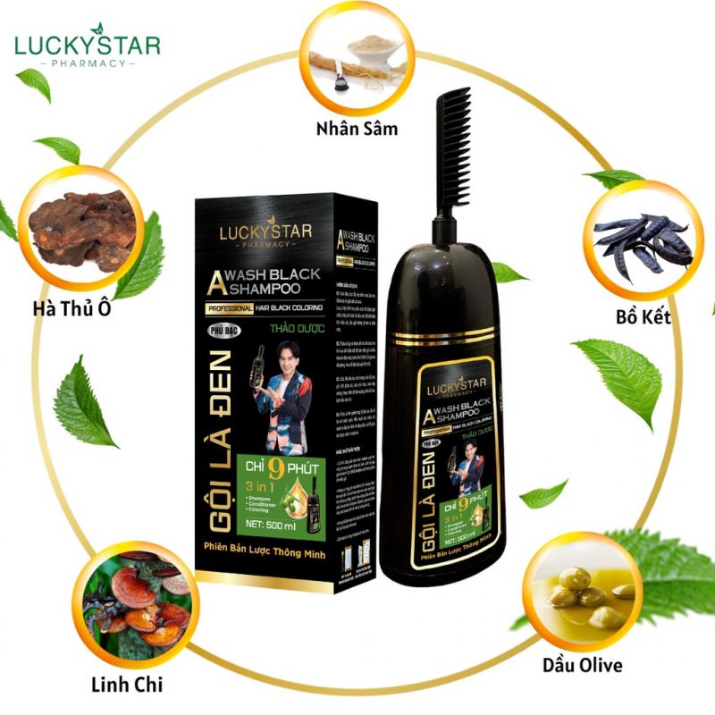 Dầu gội nhuộm tóc Lucky Star