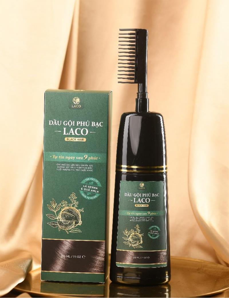 Dầu gội phủ bạc Laco Black Hair