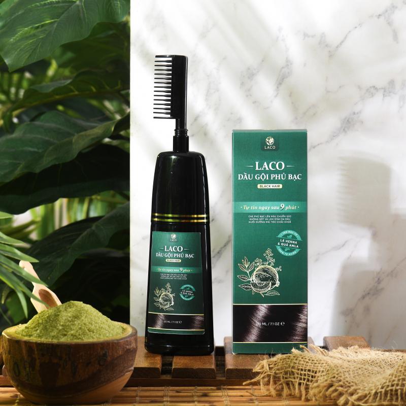 Dầu gội phủ bạc Laco Black Hair