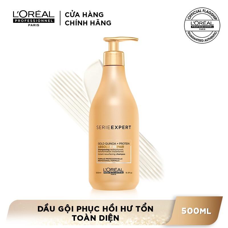 Dầu gội phục hồi hư tổn toàn diện Serie Expert Absolut Repair Gold 500ml