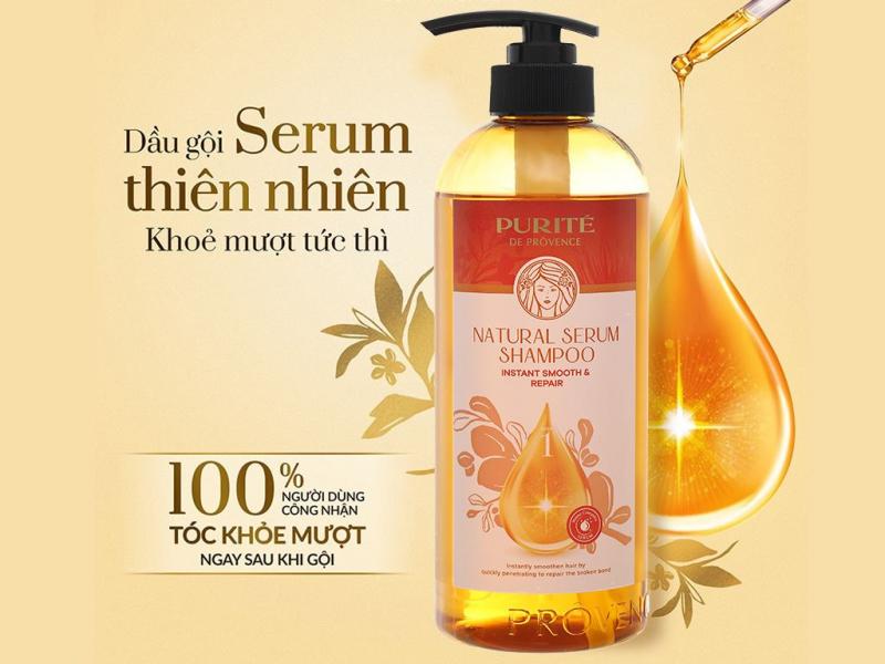 Dầu gội Purité serum thiên nhiên giảm ngay hư tổn