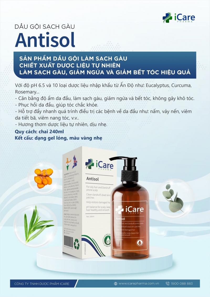 Dầu gội sạch gàu Antisol