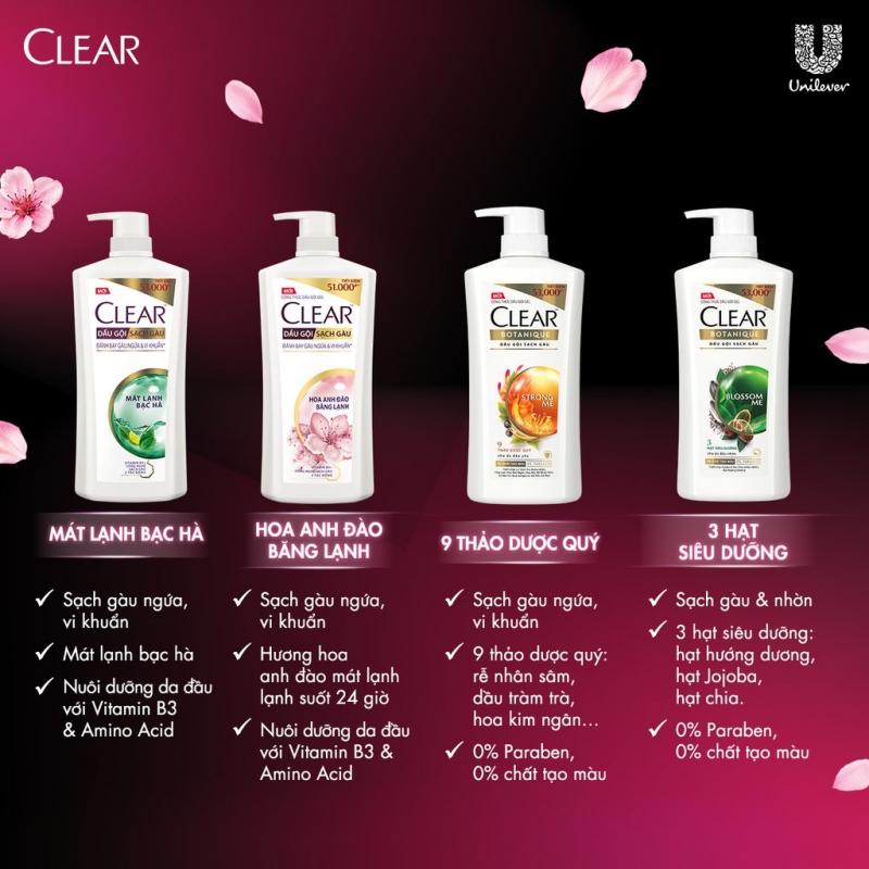 Dầu gội sạch gàu Clear Botanique