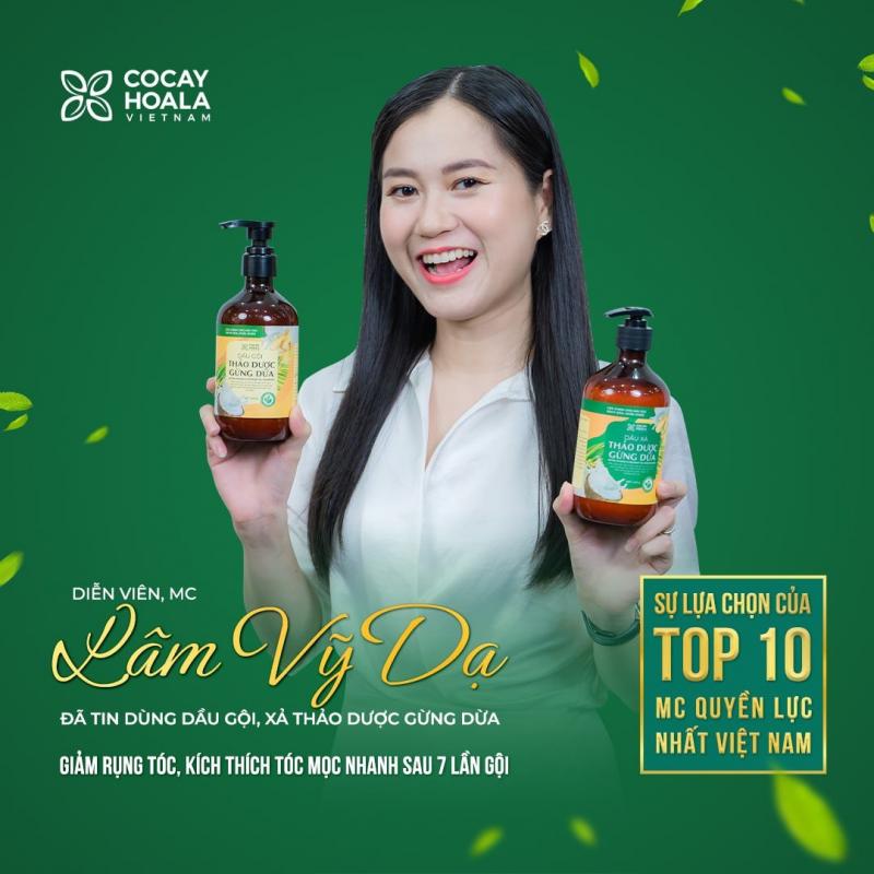 Dầu gội Thảo dược Gừng Dừa